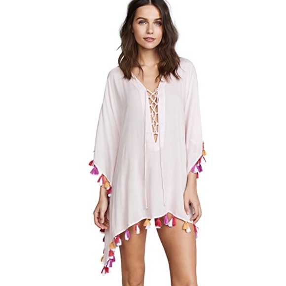 Bindya New York Other - Bindya NY Pom Pom Tunic Swim Coverup NWT OS